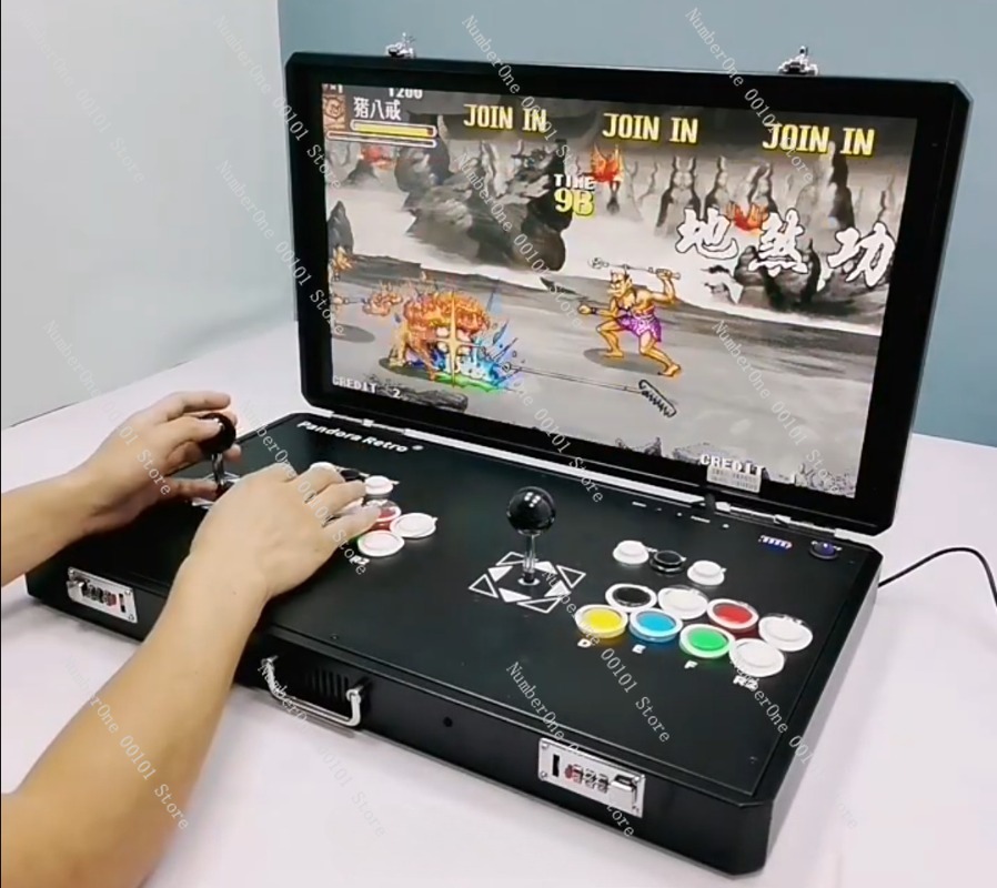 ポータブルレトロアーケードゲーム機、デュアルジョイスティック - Arcade Vibes のレビューと価格