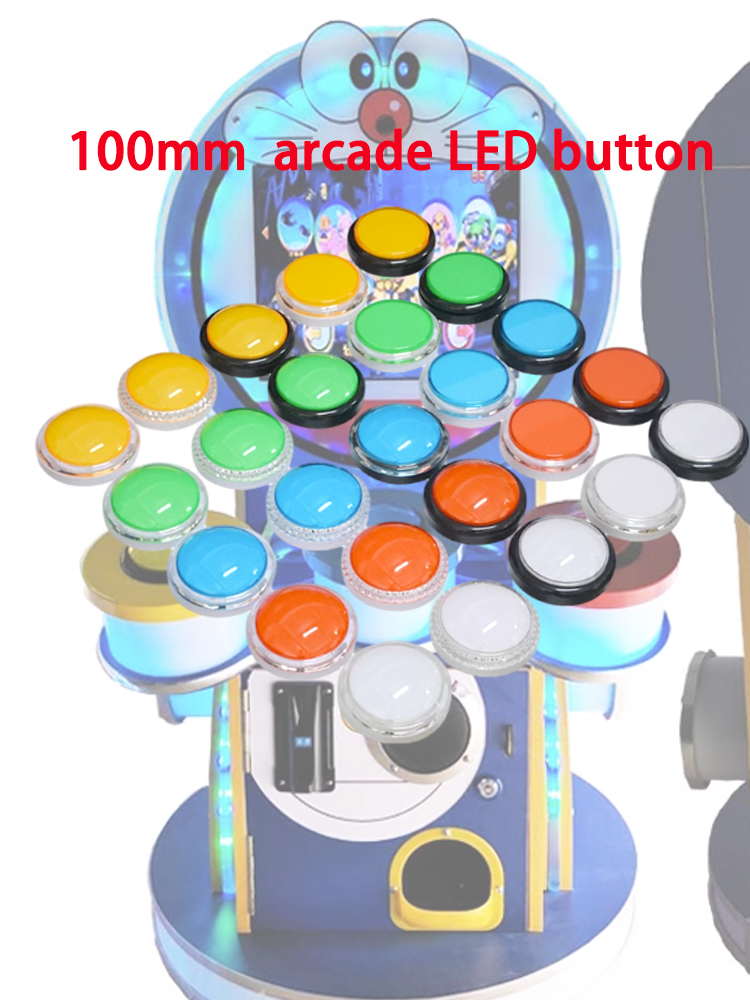 12V アーケード LED ボタン 100mm プレーンラウ - Arcade Vibes のレビューと価格