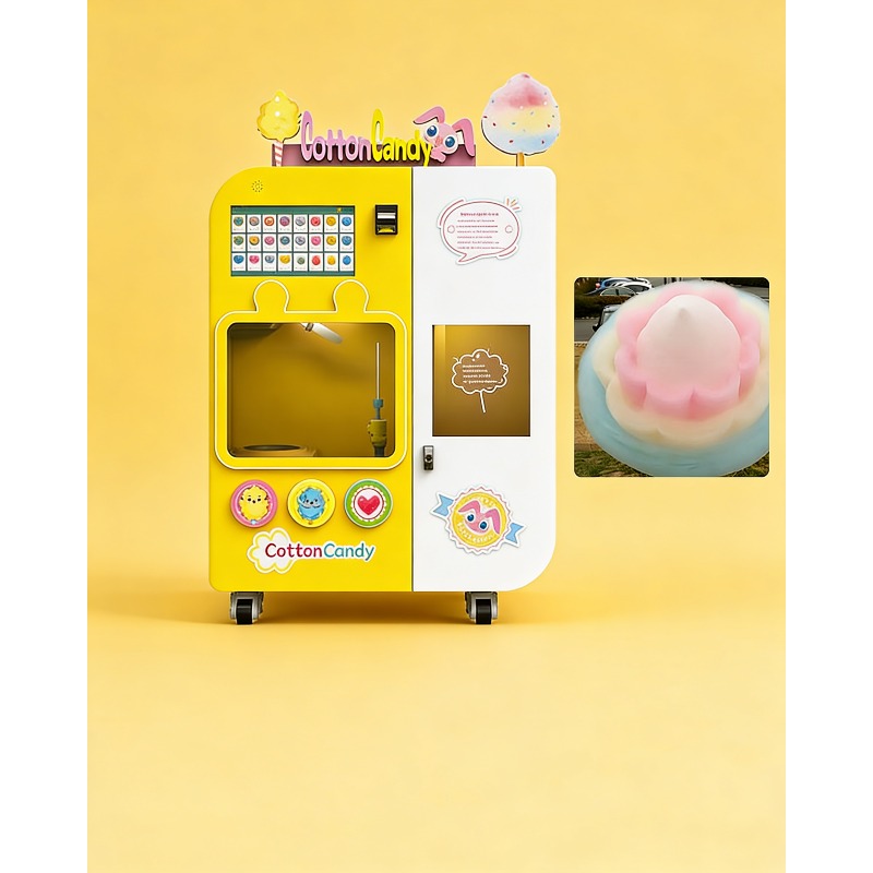全自動綿菓子自動販売機（交換システム付き）業務用4種フレーバ - Arcade Vending Machines のレビューと価格